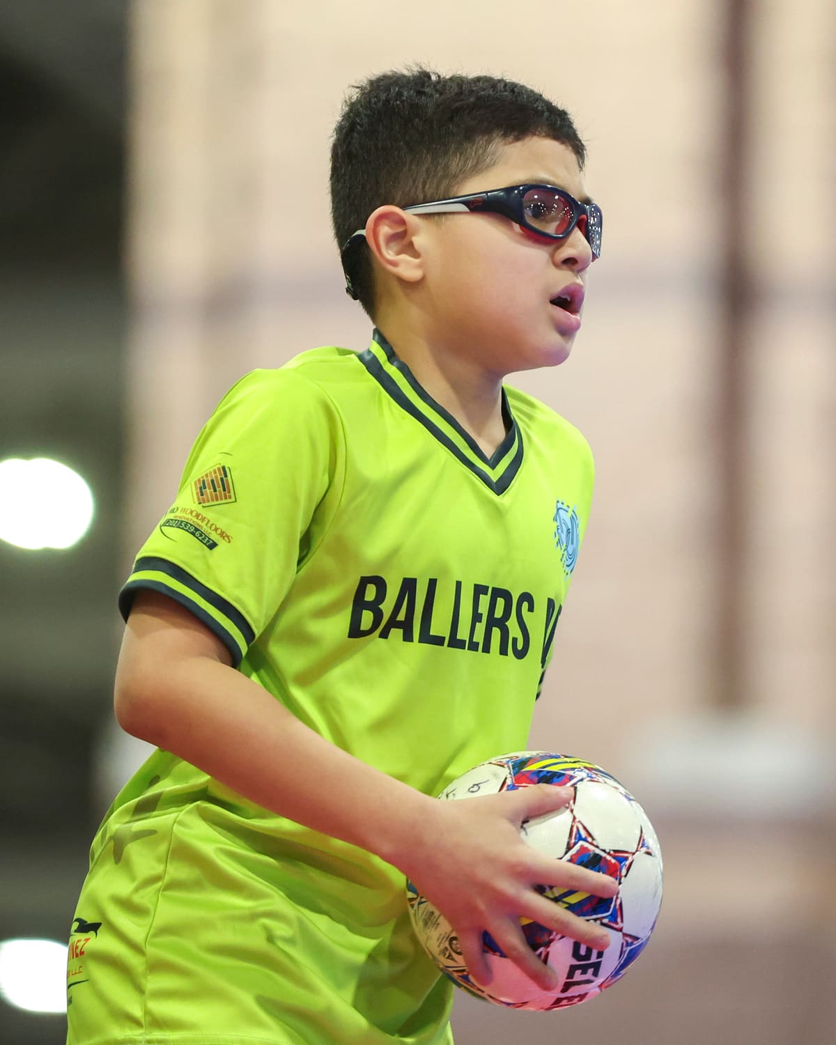 A player in close control of the ball